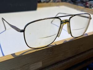 Morel Eyewear Vintage Eyeglasses 56-16-145 France Metal Aviator Frames Only